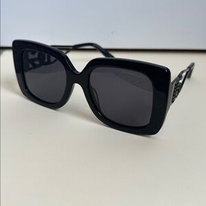 Dolce & Gabbana Black Oversized Square Sunglasses